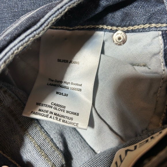 Silver Jeans Women's Dark Blue The Curvy High Bootcut Size W2/L33 - Picture 3 of 4